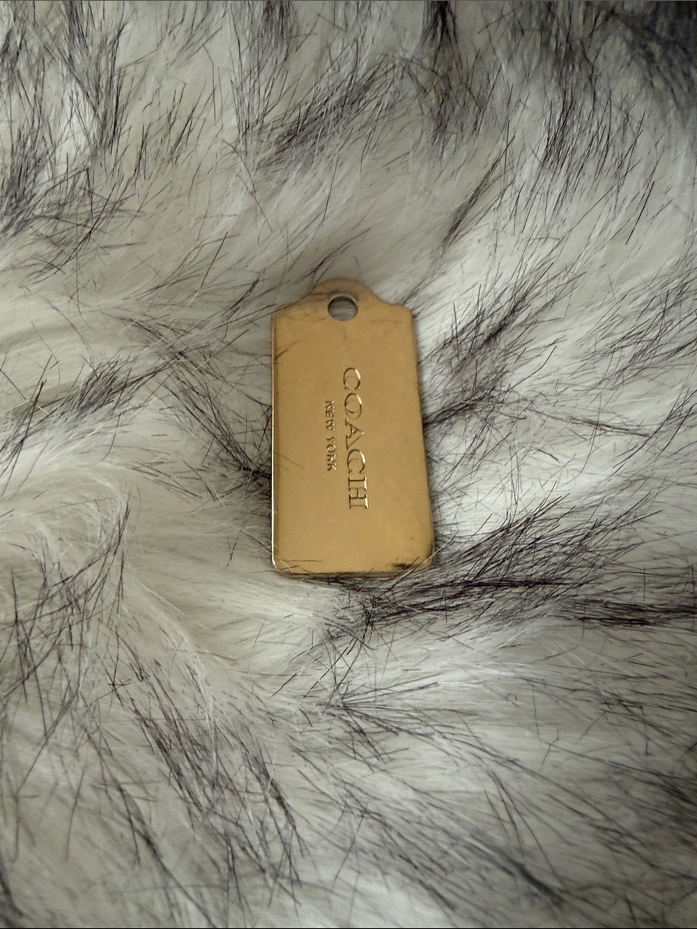 COACH Gold Metal Tag Accent
